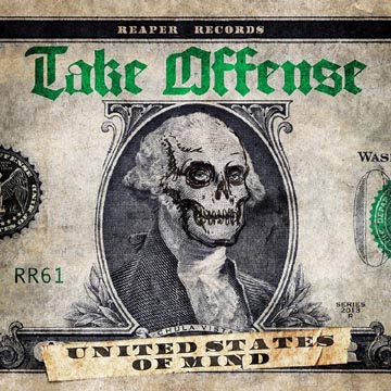 TAKE OFFENSE "United States Of Mind" LP (Reaper) Green Vinyl